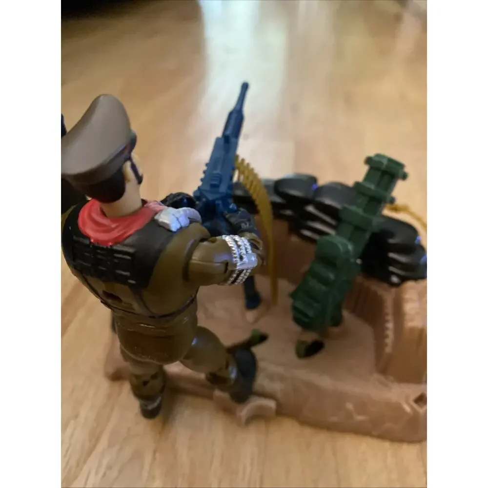 1994 GI Joe Sgt Savage Enemy Battle Bunker Cyborg General Blitz near complete